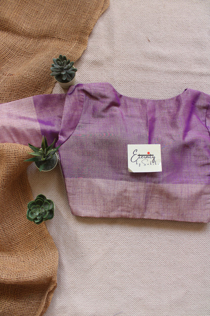 Purple Metallic Tissue Blouse
