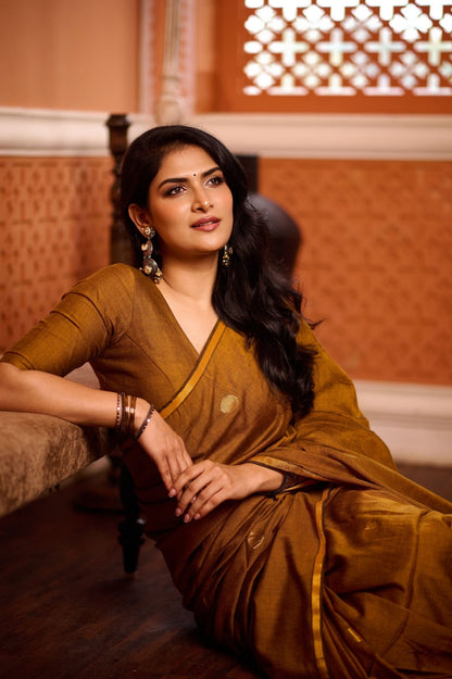 Yellow Polka Saree - Eternity by Sakshi