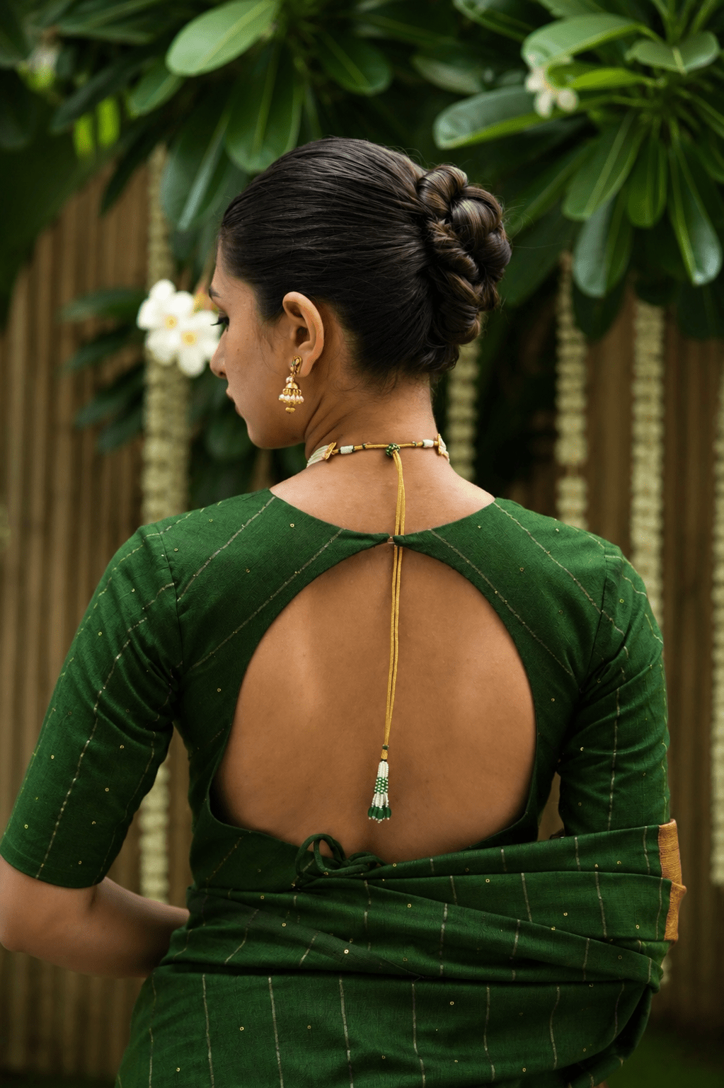Green Prasang Blouse - Eternity by Sakshi