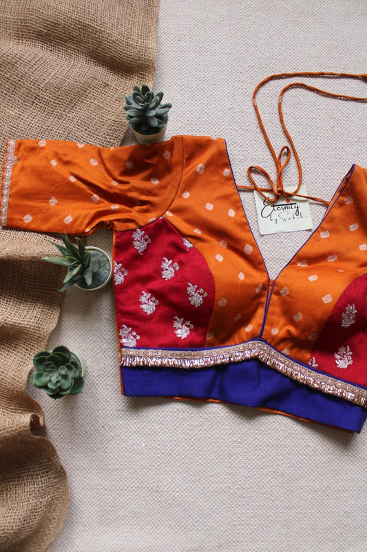 Yellow Bandhani Blouse - Eternity by Sakshi