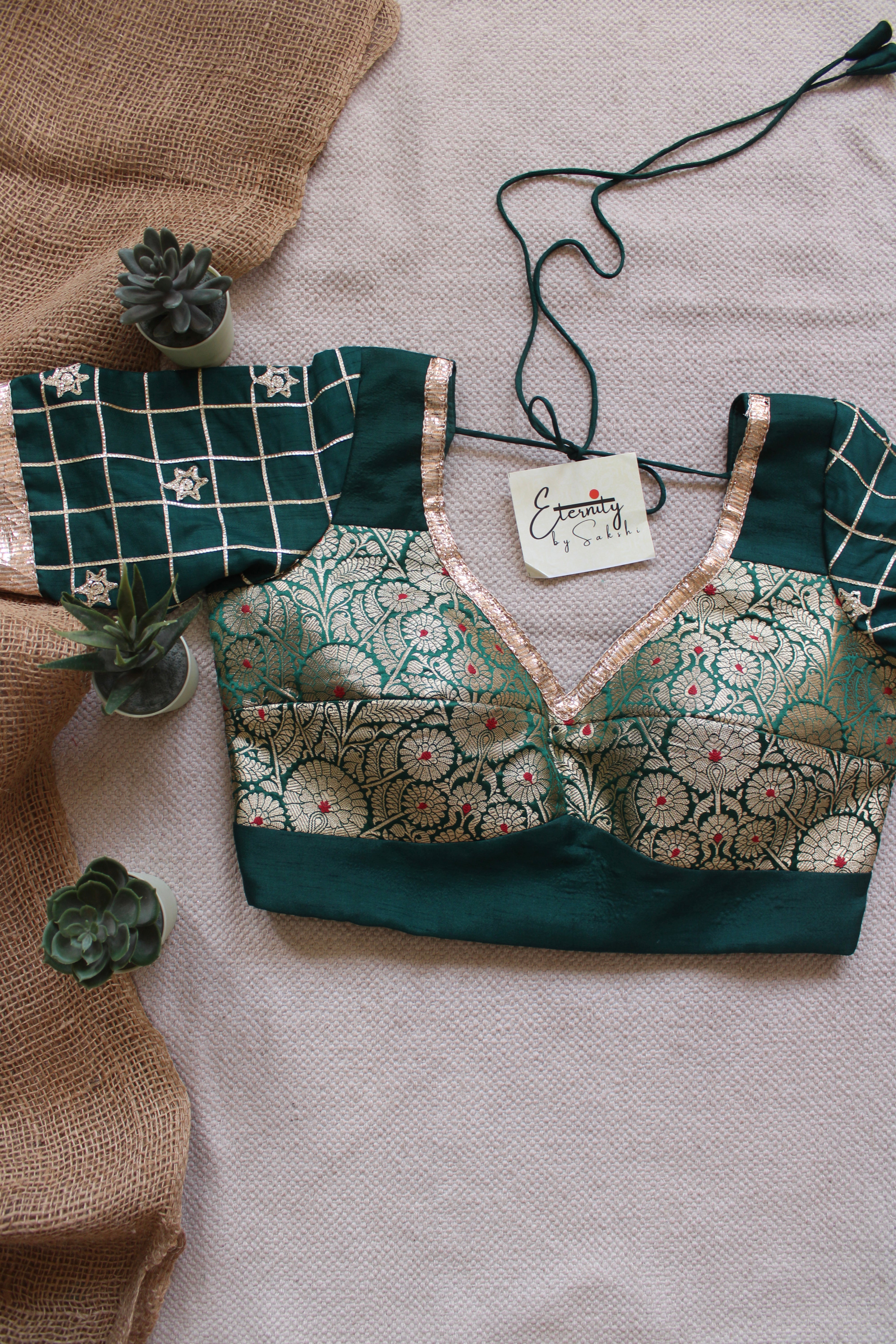 Green Patch Blouse