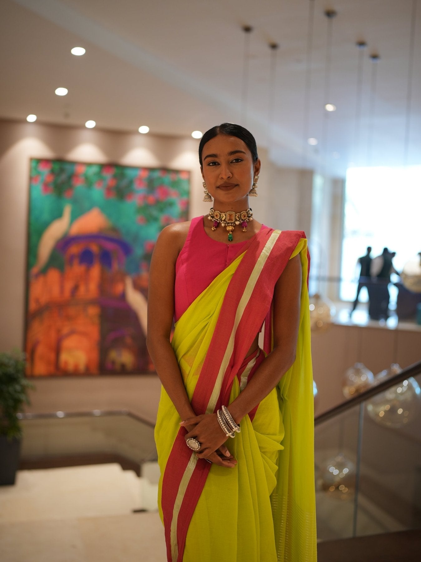 Neon Rang Saree - Eternity by Sakshi