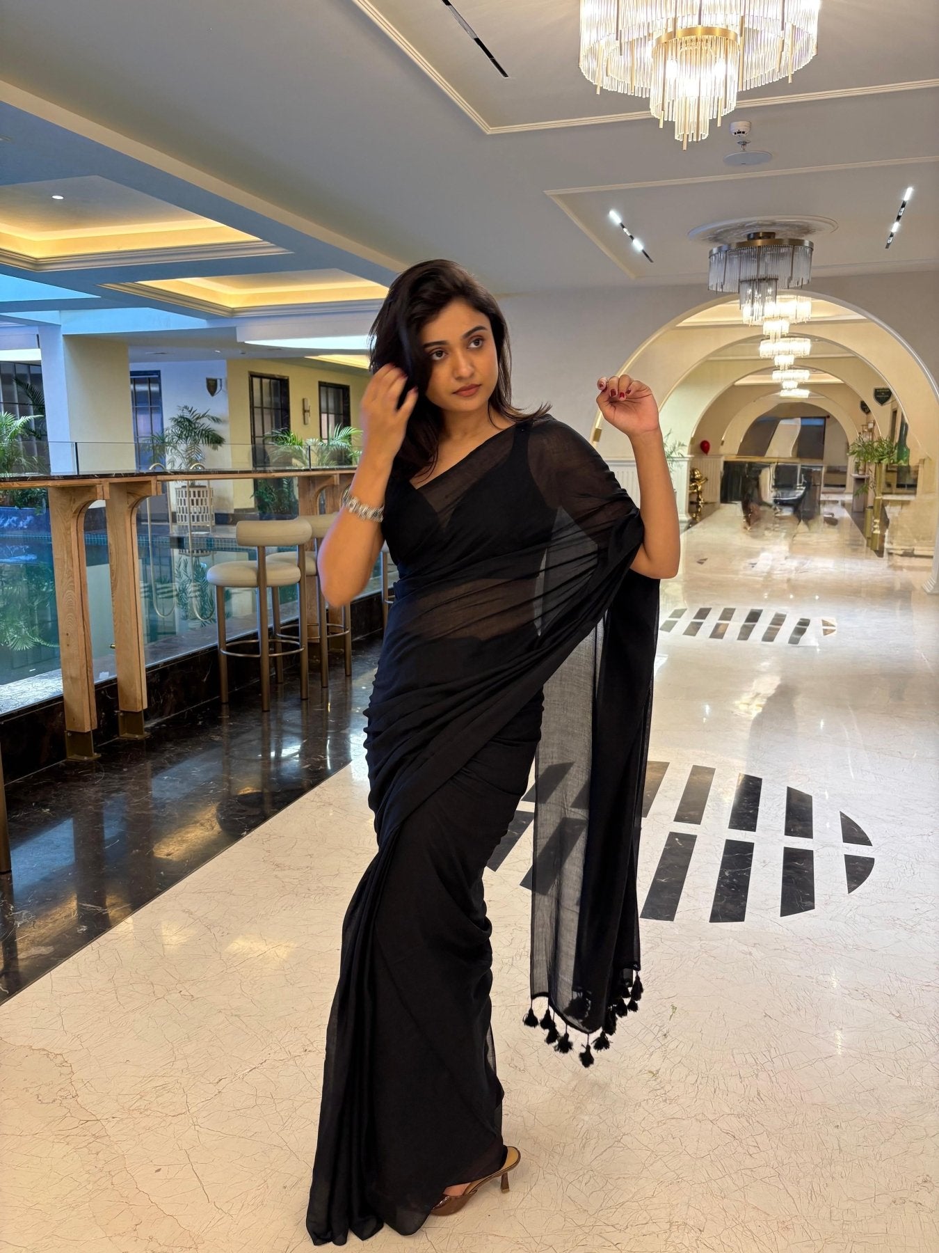 KOHL BREEZY SAREE - Eternity by Sakshi
