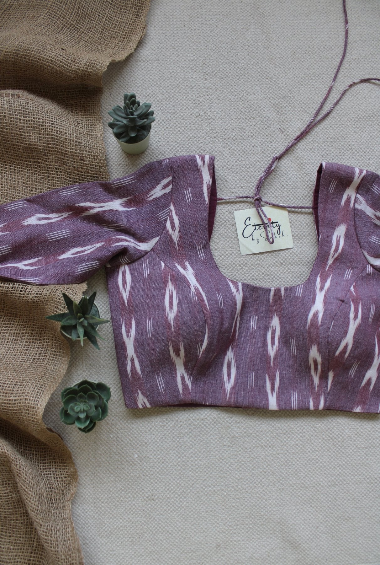 Onion Pink Ikat Blouse - Eternity by Sakshi