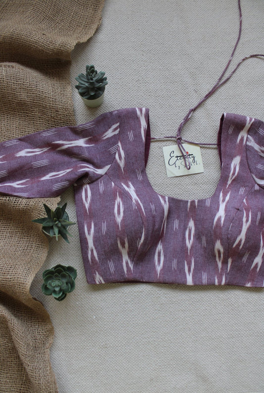 Onion Pink Ikat Blouse - Eternity by Sakshi