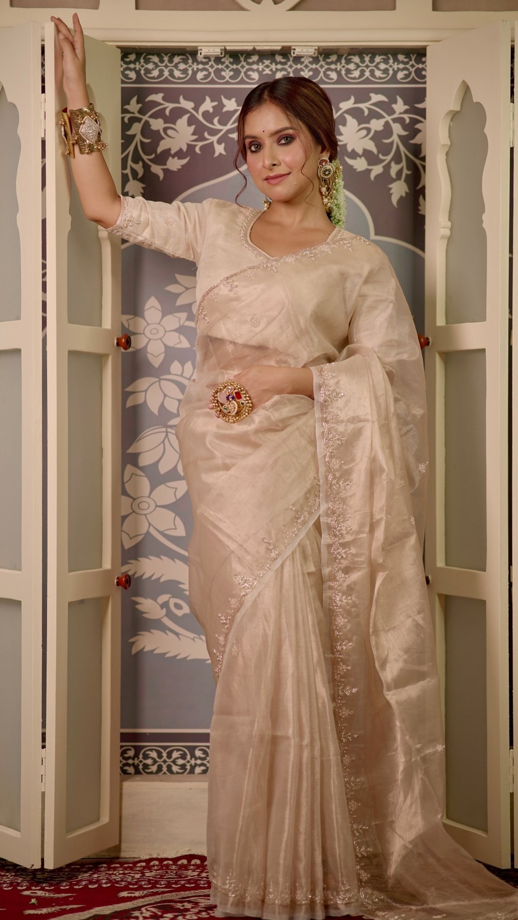 Pearl Handwork Raaz Saree - Eternity by Sakshi