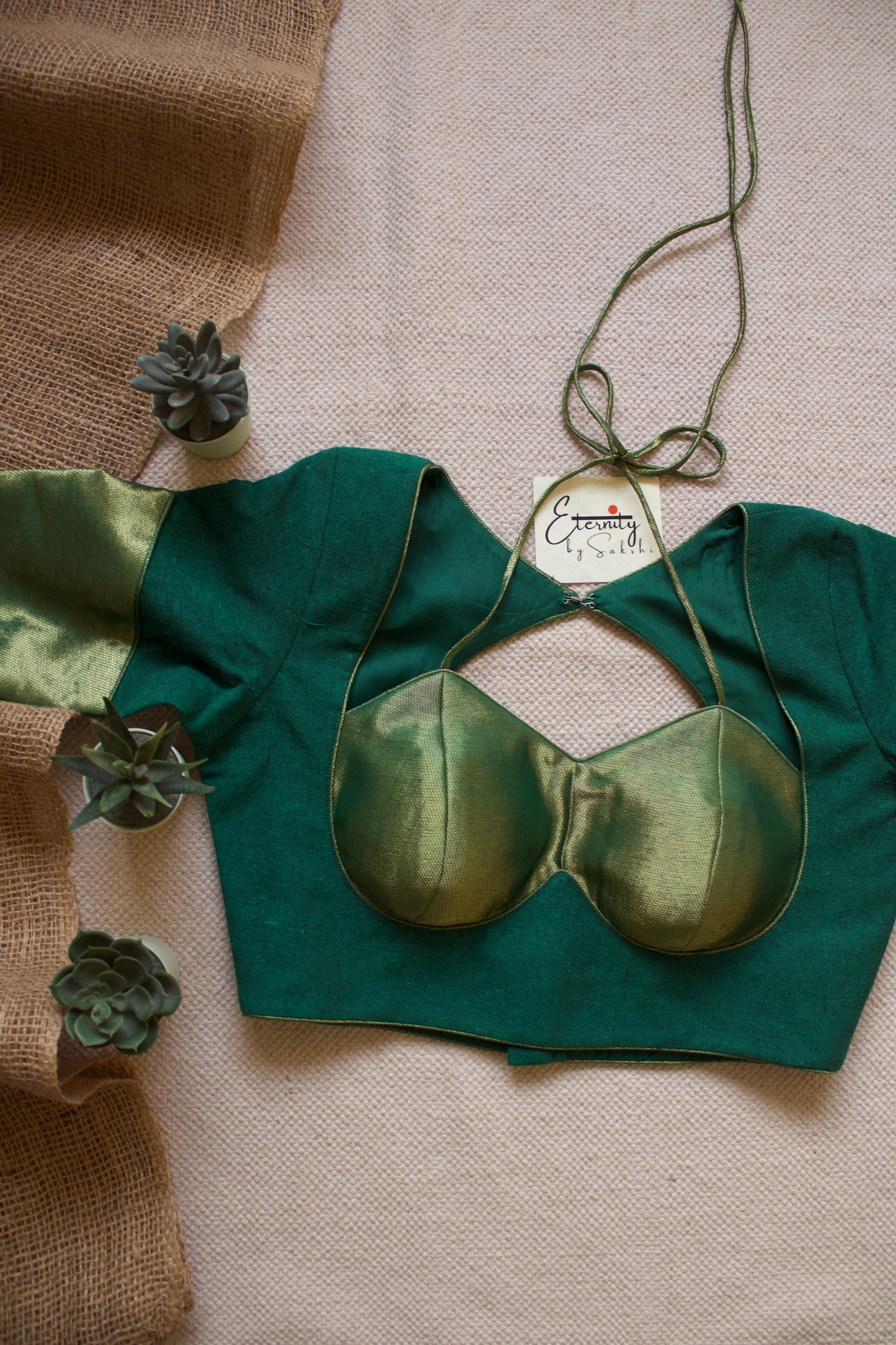 Green Glam Blouse