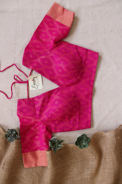Hot Pink Sajni Blouse - Eternity by Sakshi