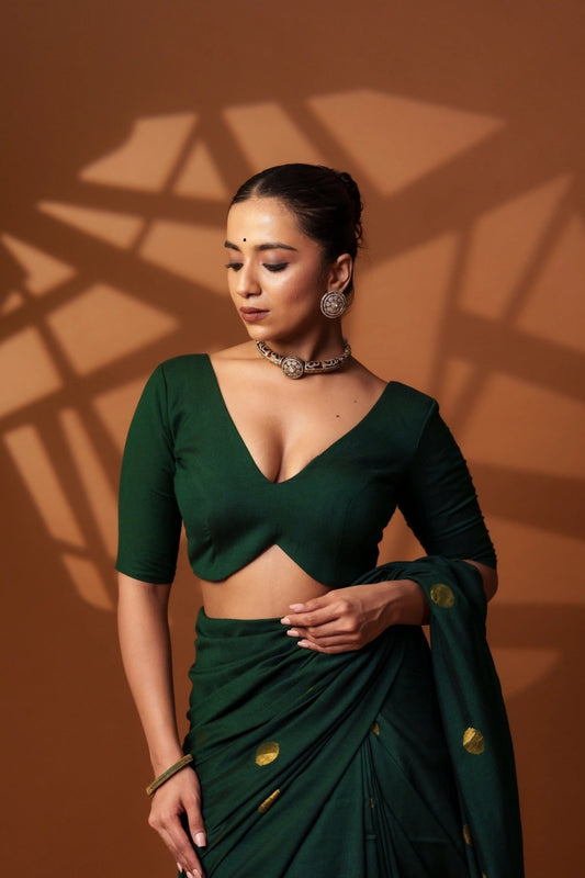 Green Shadow Blouse - Eternity by Sakshi