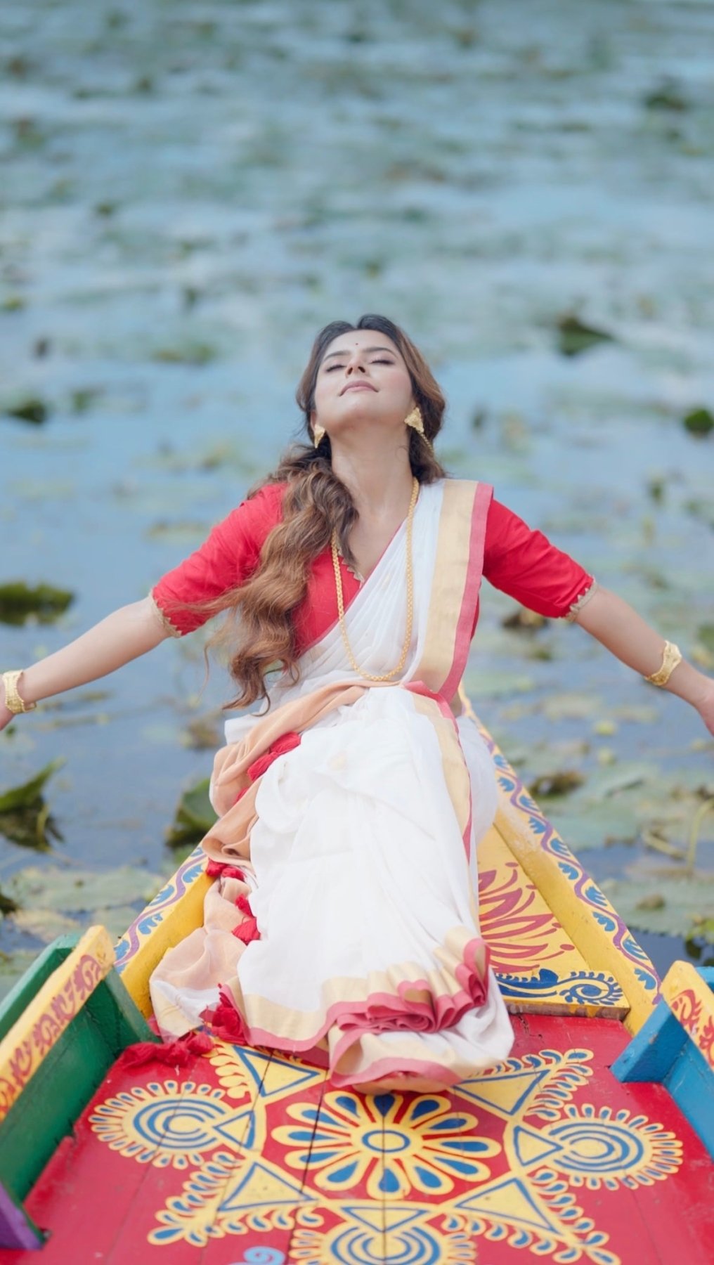 Pujo Polka Saree - Eternity by Sakshi
