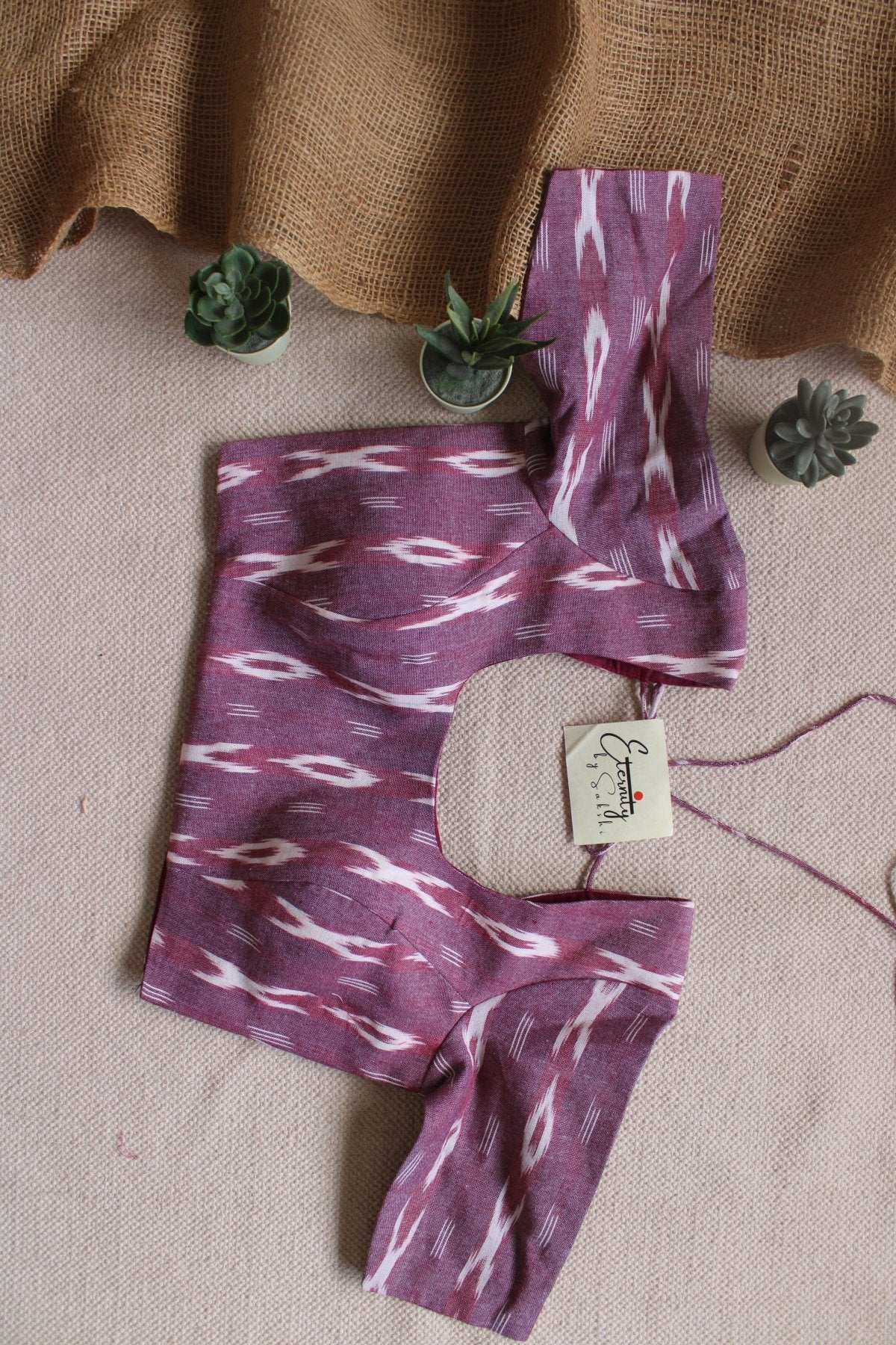Onion Pink Ikat Blouse - Eternity by Sakshi