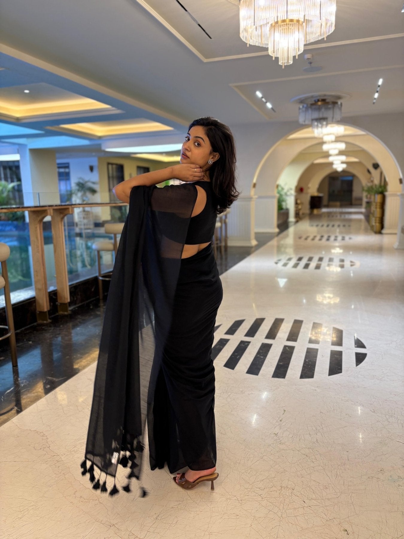 KOHL BREEZY SAREE - Eternity by Sakshi