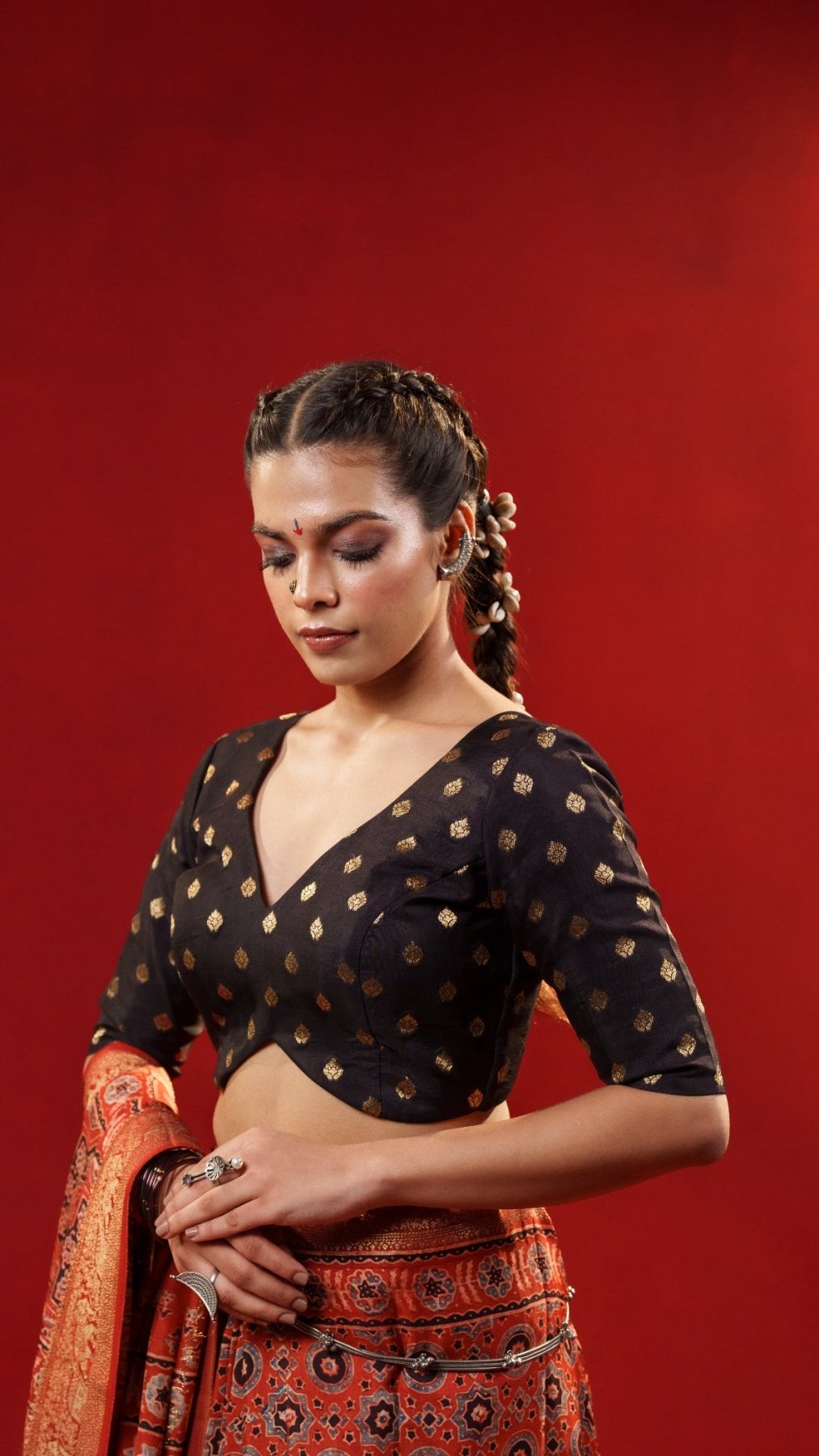 Royal Ember Shadow Blouse - Eternity by Sakshi