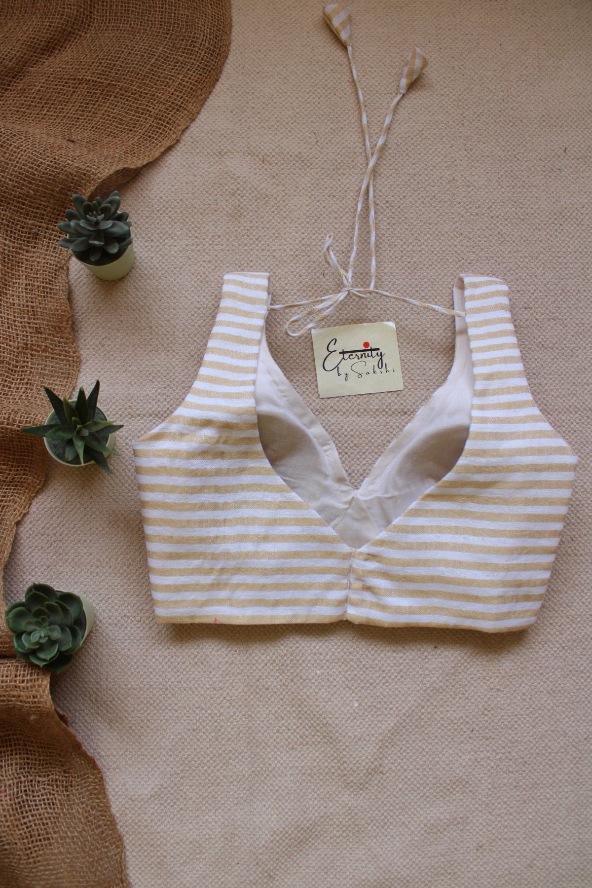 White Linen Blouse - Eternity by Sakshi