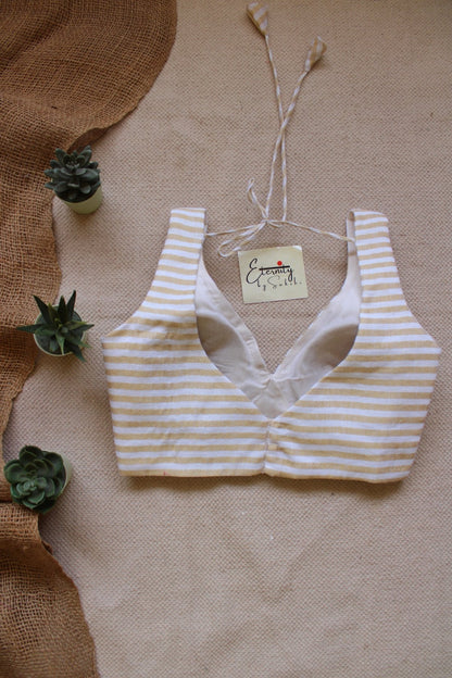 White Linen Blouse - Eternity by Sakshi