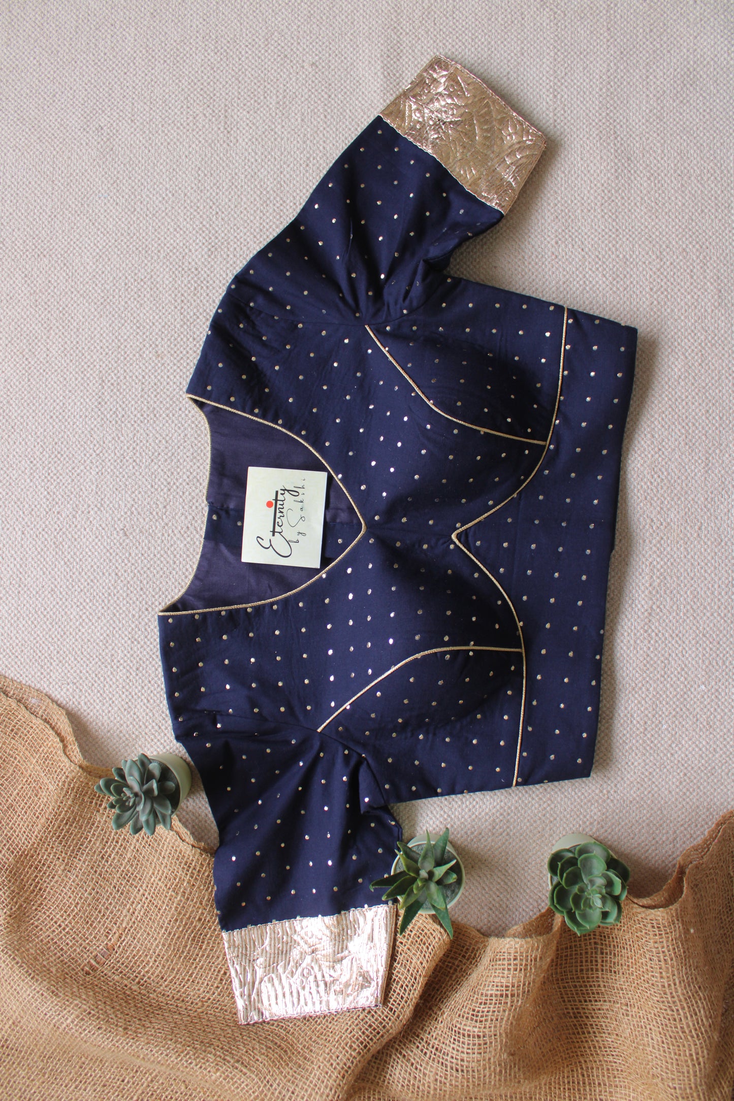 Blue Navratri Amba Blouse