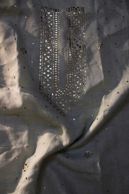 Light Blue Linen Unstitched Mens Kurta Fabric 03