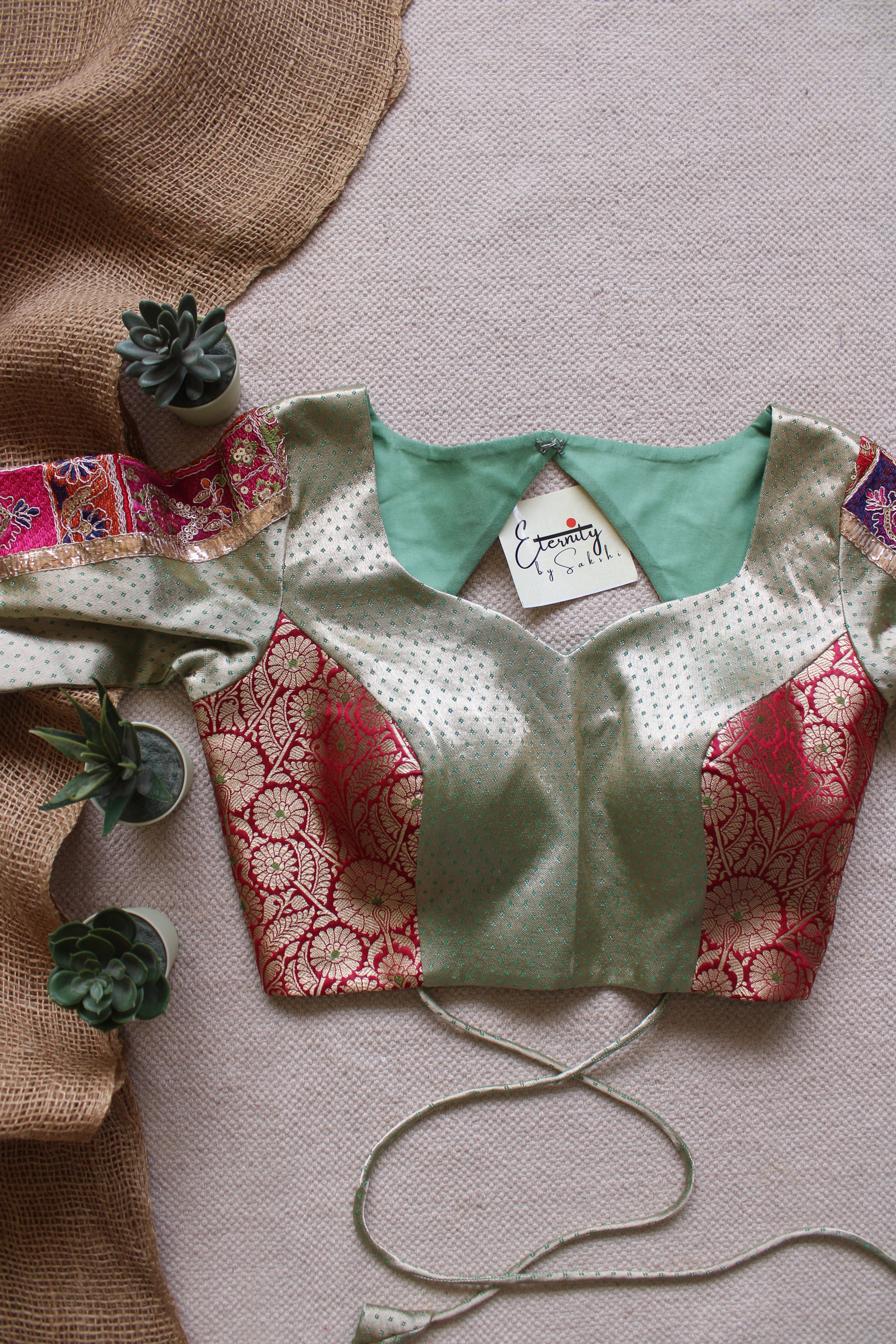 Pastel Green Navratri Noor Blouse