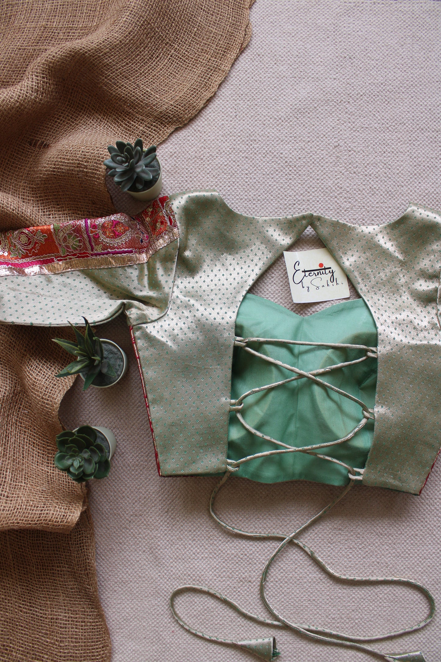 Pastel Green Navratri Noor Blouse