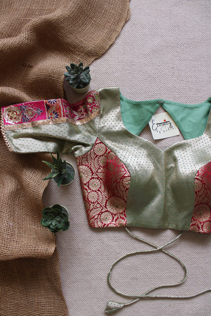 Pastel Green Navratri Noor Blouse