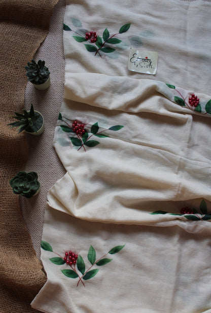 Anar Saree | Handwork Handloom Mul Cotton Saree – Eternity by Sakshi