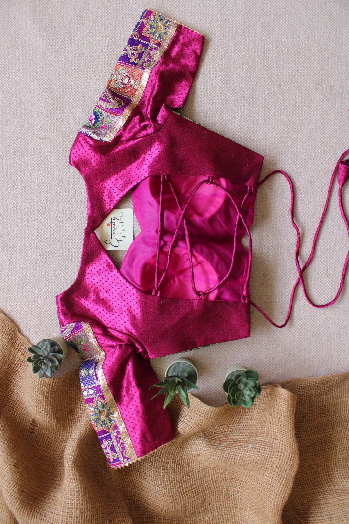 Gulaabi Navratri Noor Blouse