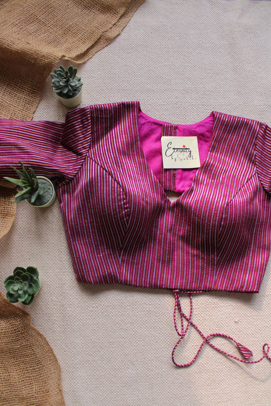 Pink Rimjhim Blouse - Eternity by Sakshi