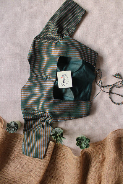 Green Rimjhim Blouse - Eternity by Sakshi
