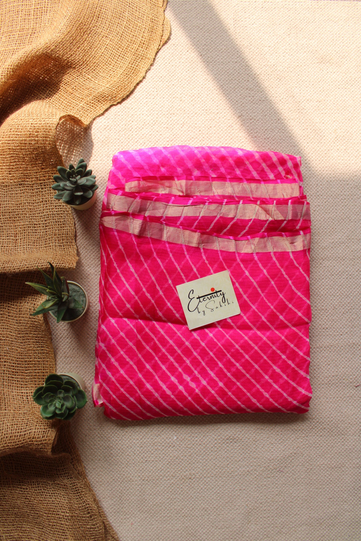 Gulaabi Kota Doriya Saree