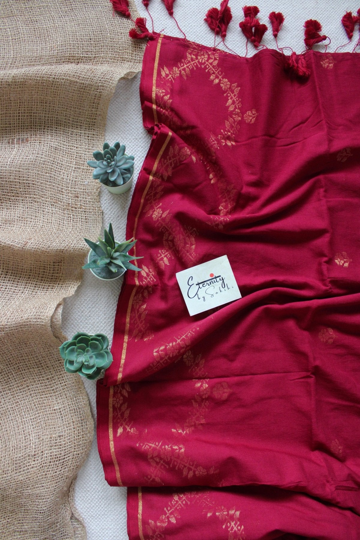 Maroon Parv Saree - Eternity by Sakshi
