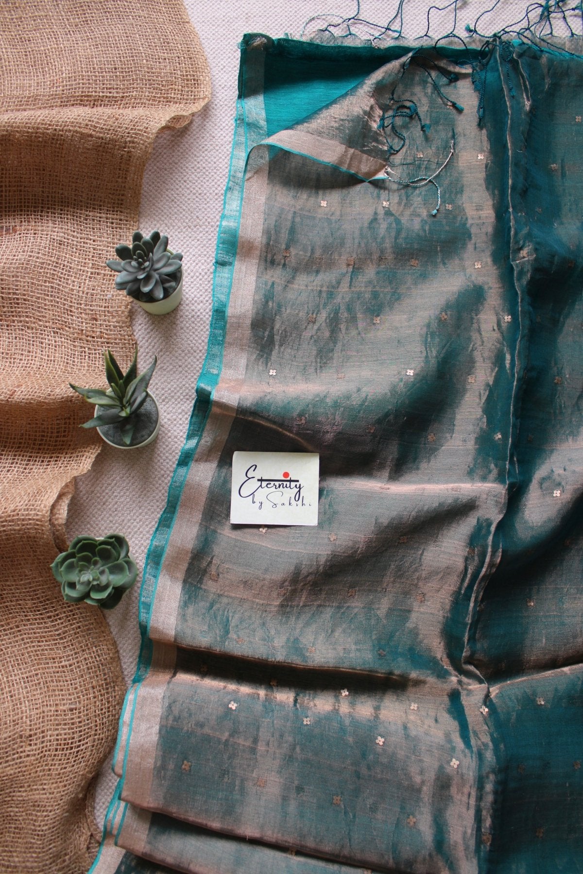 Turquoise Aaradhya Saree - Eternity by Sakshi