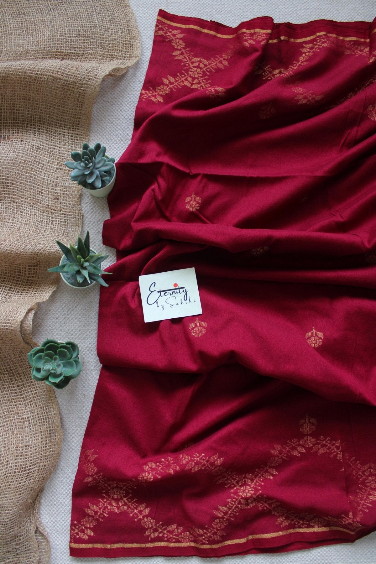 Maroon Parv Saree - Eternity by Sakshi