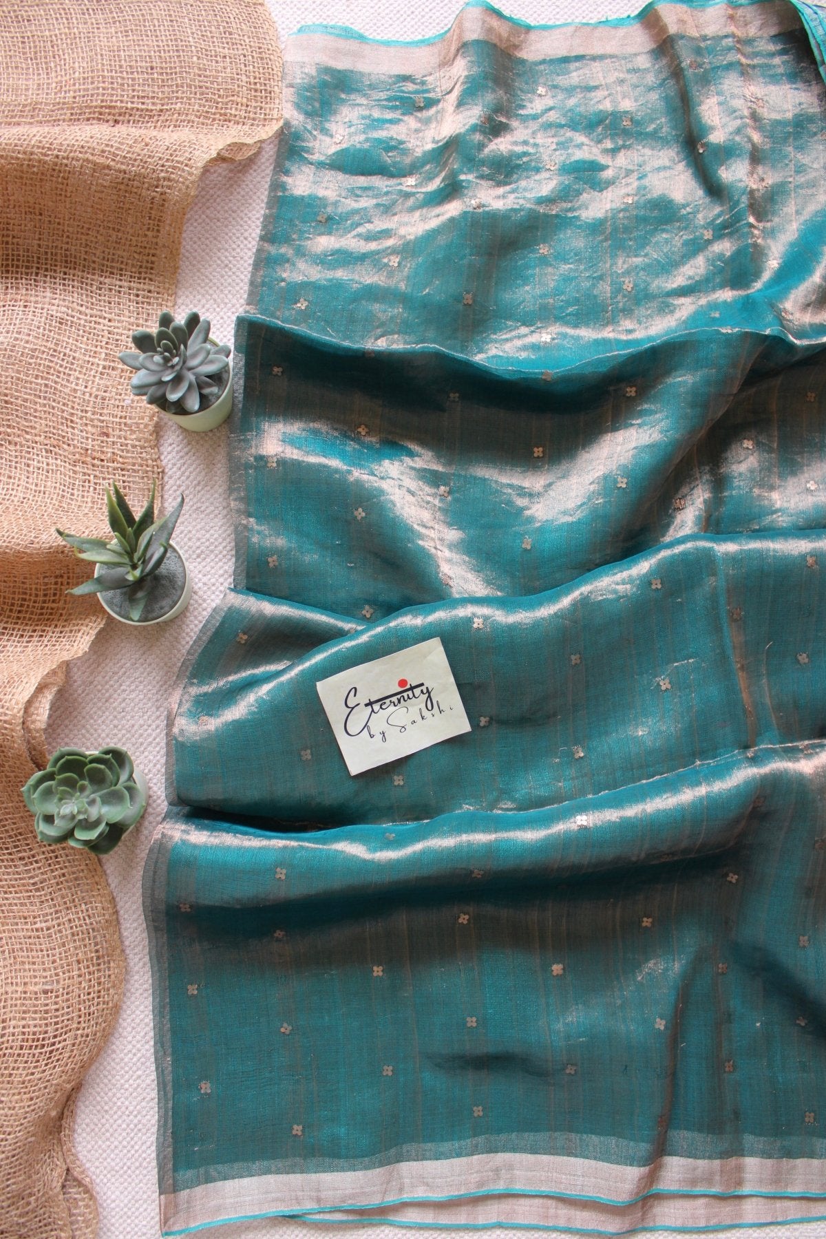 Turquoise Aaradhya Saree - Eternity by Sakshi