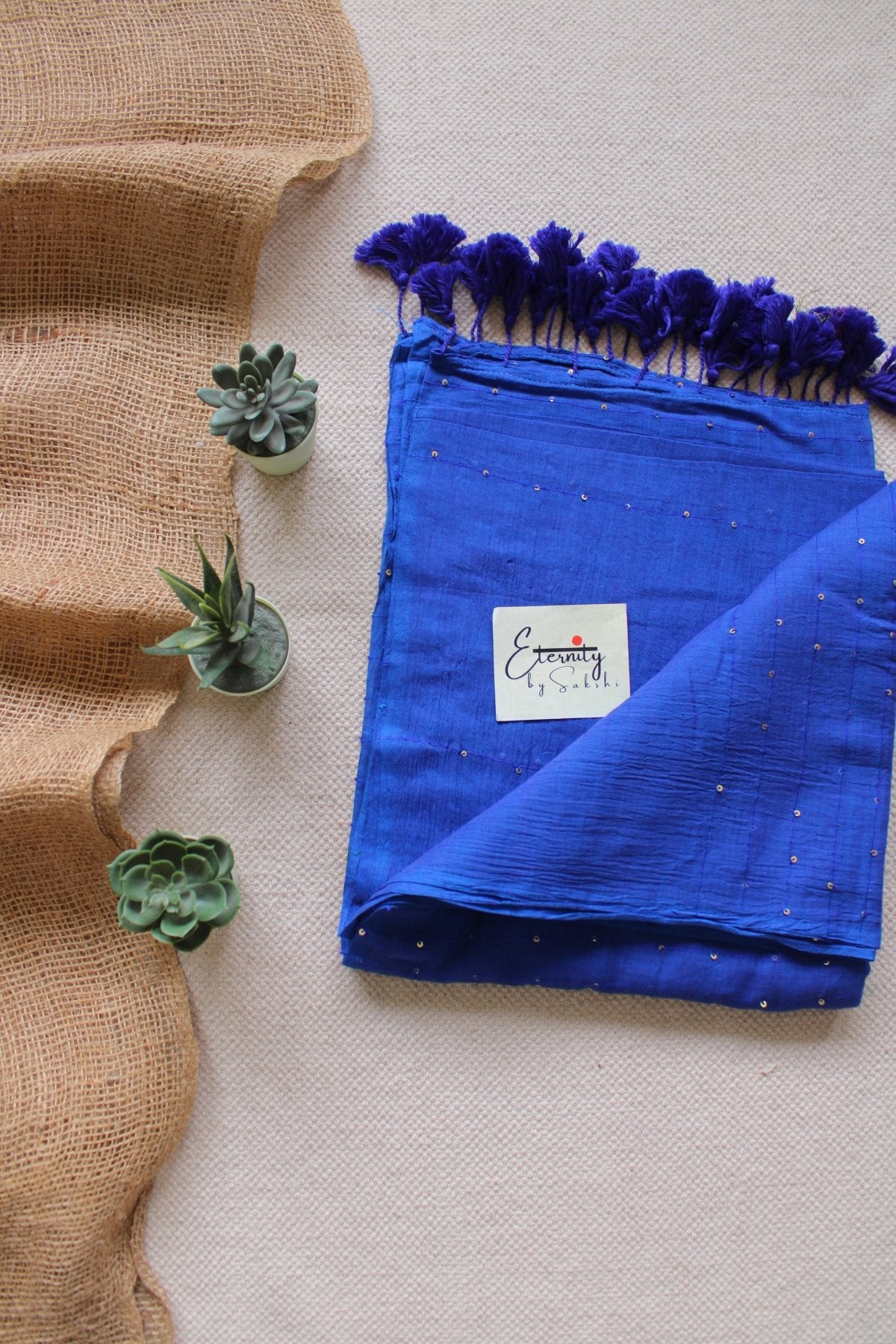 Blue Tara Saree - Eternity by Sakshi