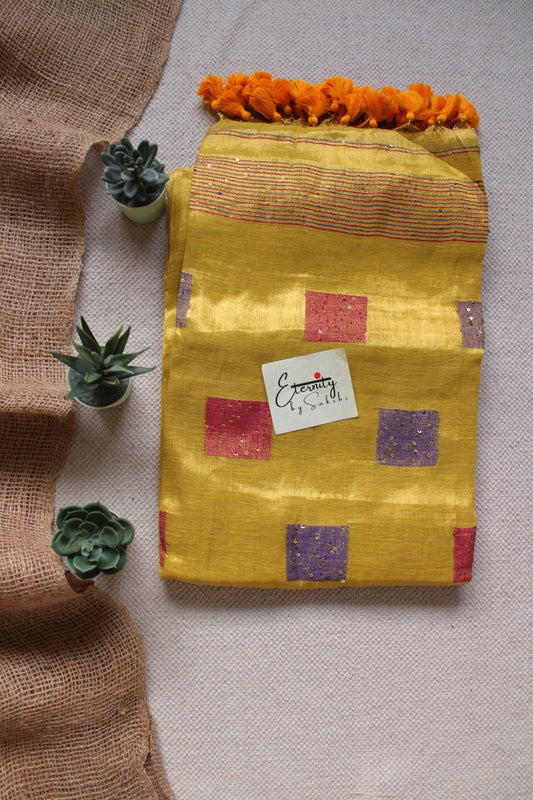Kanak Yellow Saree