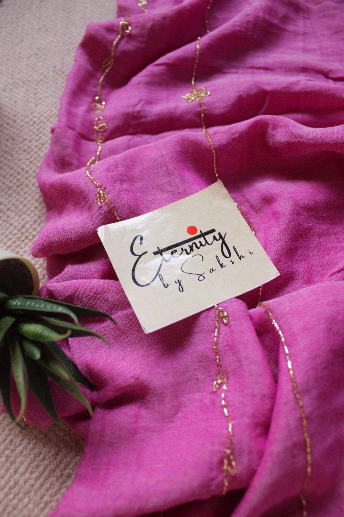 Bubblegum Noor Saree - Eternity by Sakshi