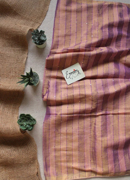 Pink Rekha Saree + Pearl Blouse Combo - Eternity by Sakshi
