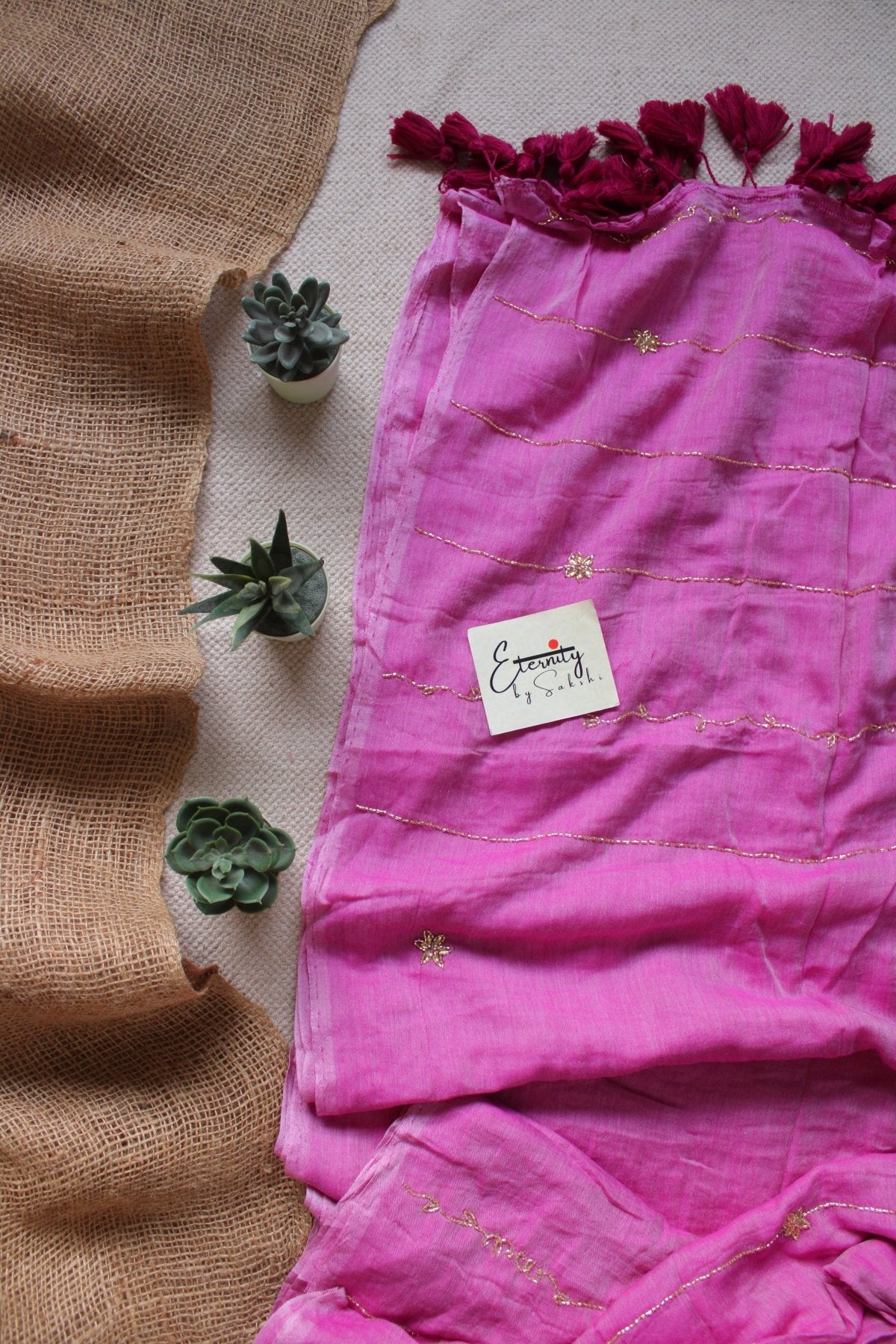 Bubblegum Noor Saree - Eternity by Sakshi