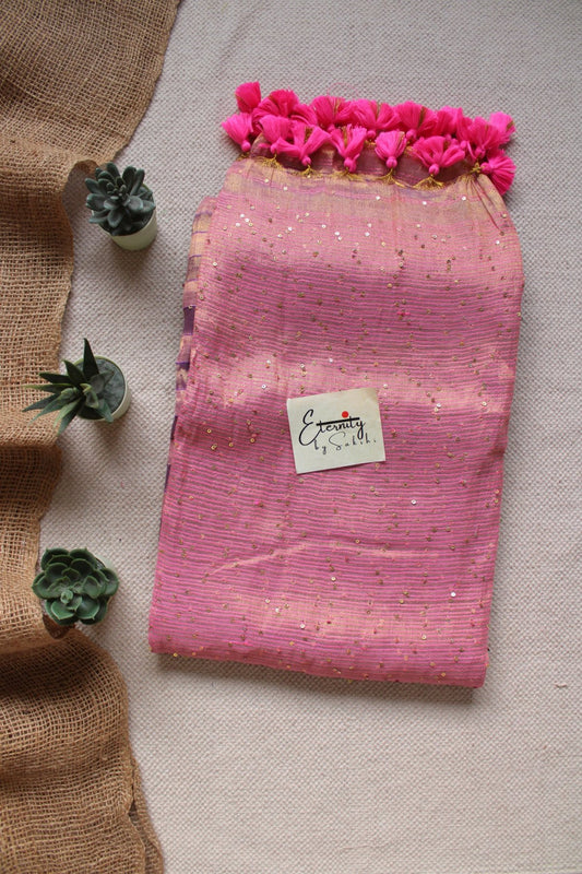 Pink Rekha Saree