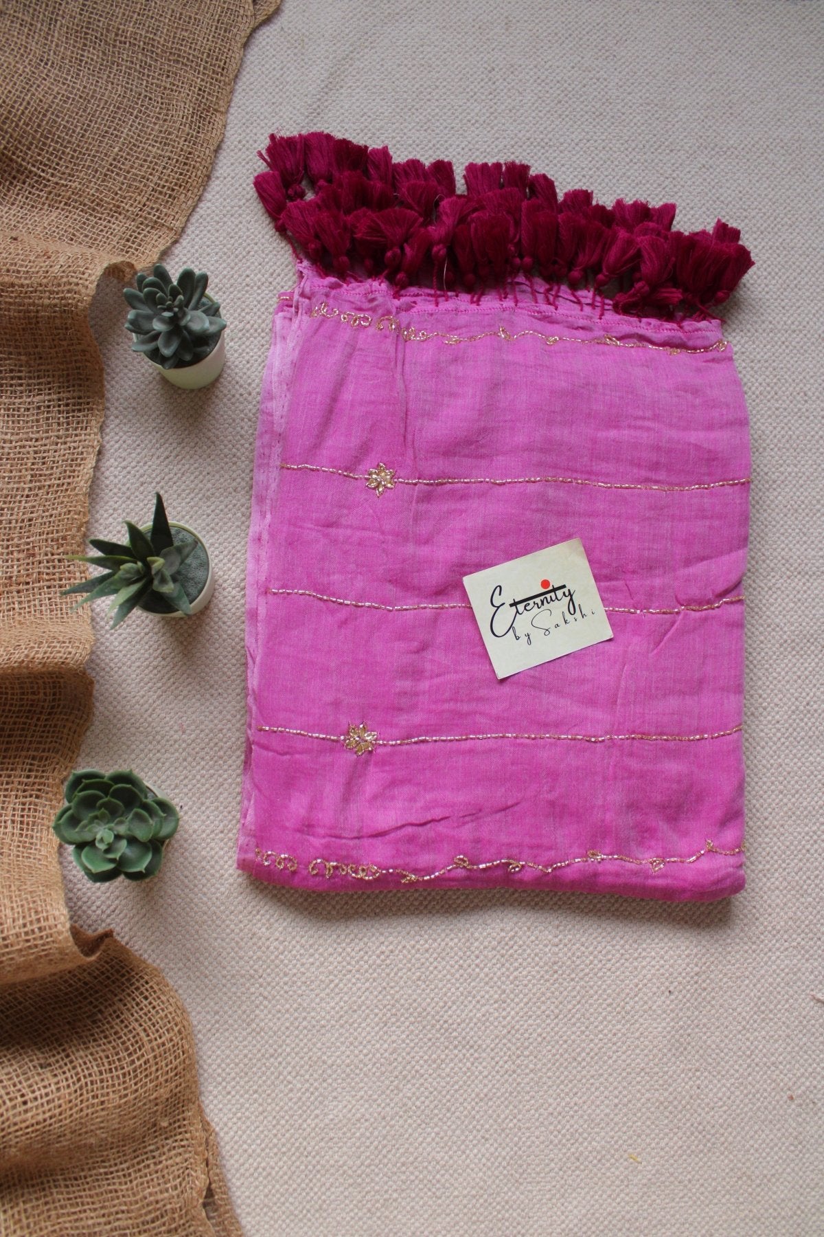 Bubblegum Noor Saree - Eternity by Sakshi
