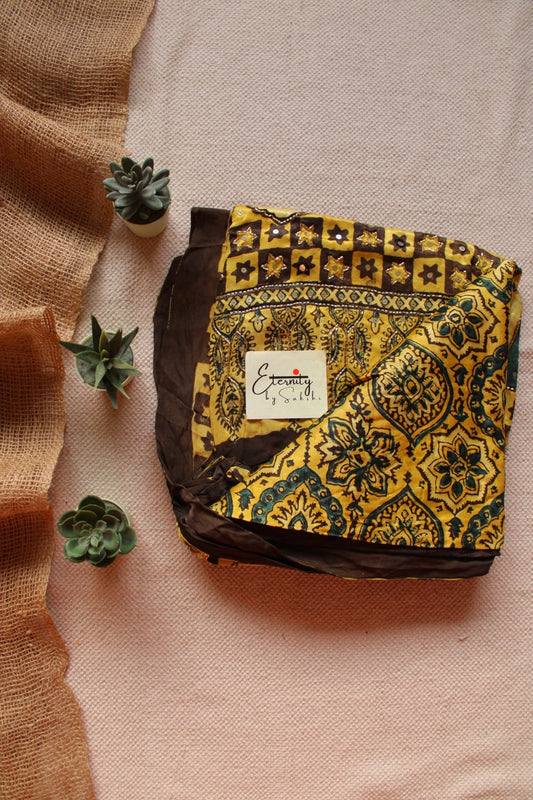 Sunehri Silk Saree - Eternity by Sakshi