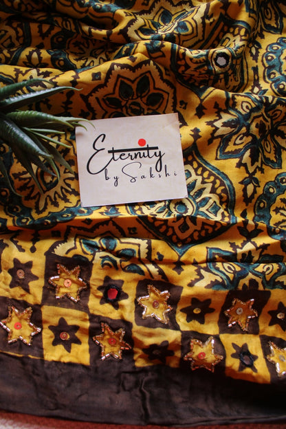 Sunehri Silk Saree - Eternity by Sakshi
