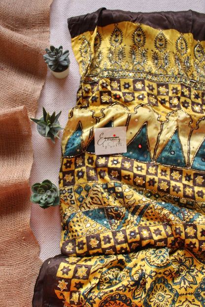 Sunehri Silk Saree - Eternity by Sakshi