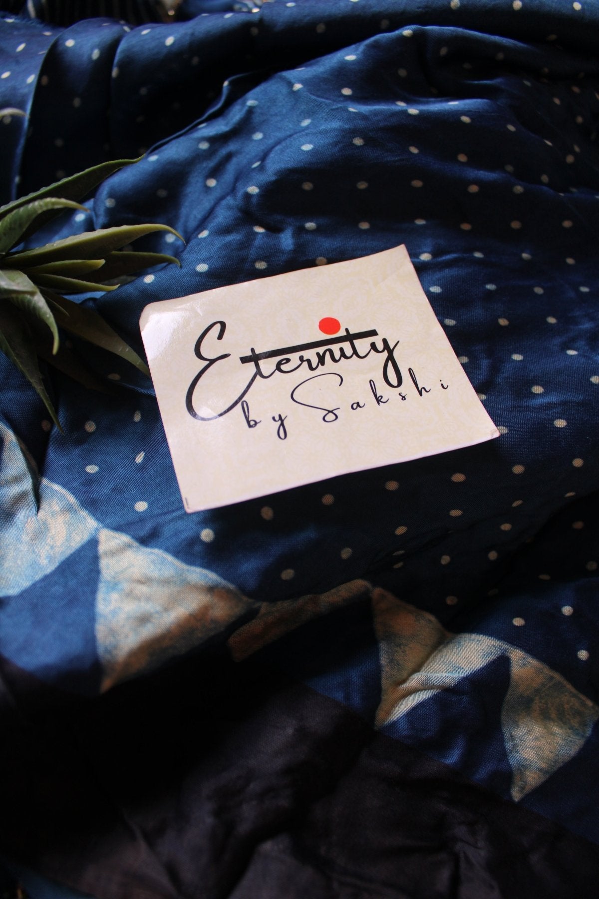 Royal Ajrakh Silk Saree - Eternity by Sakshi