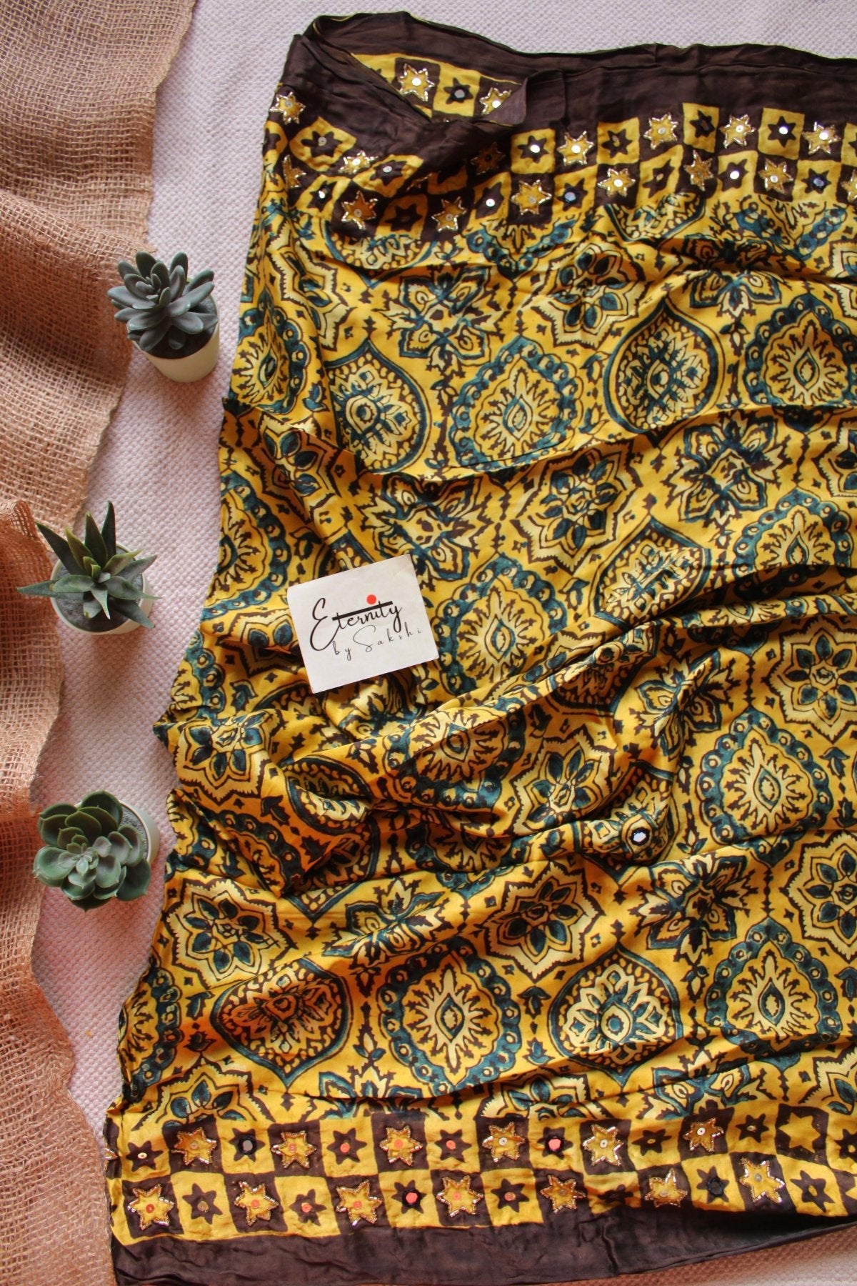 Sunehri Silk Saree - Eternity by Sakshi