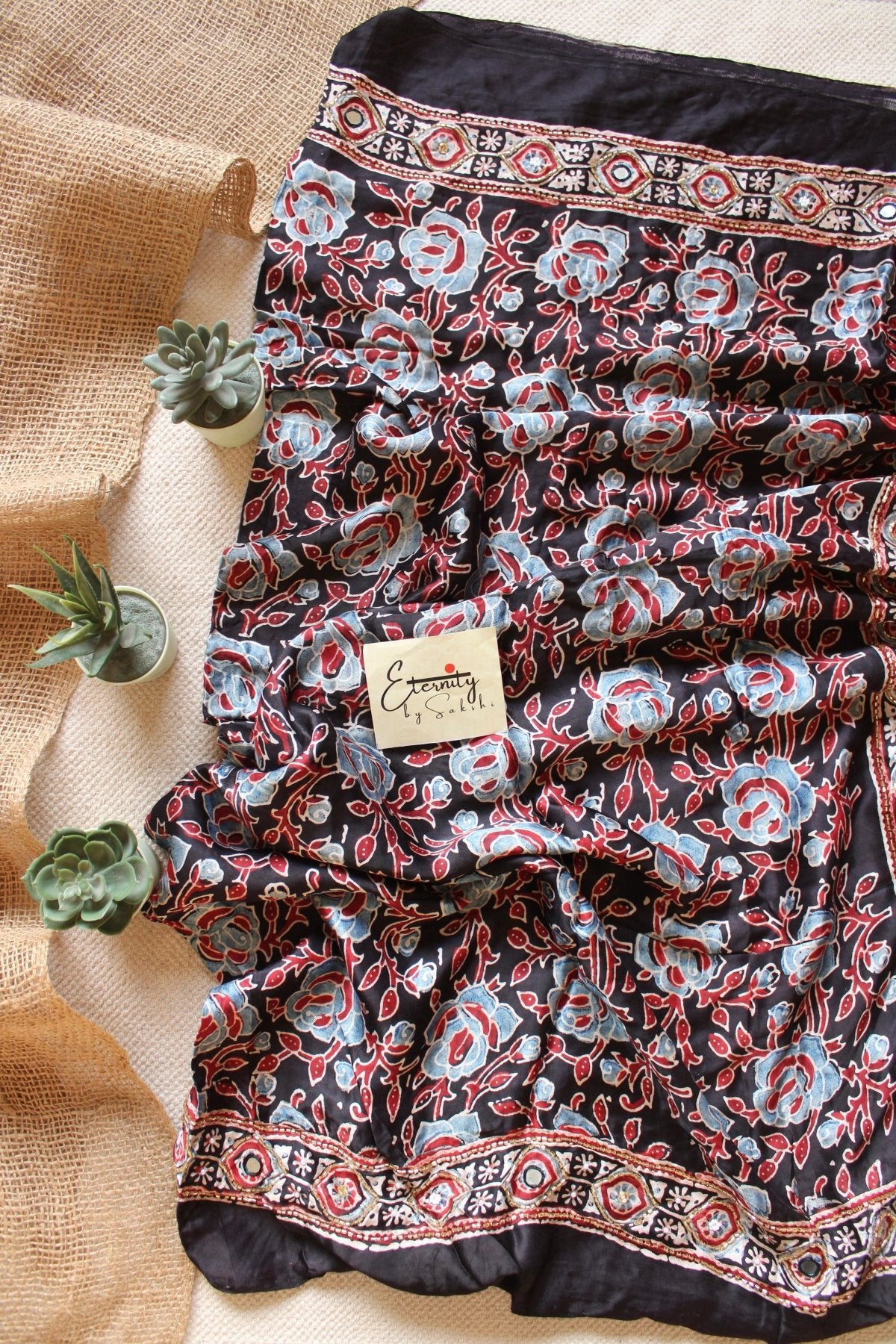 Phoolkari Silk Saree - Eternity by Sakshi
