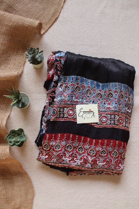 Phoolkari Silk Saree - Eternity by Sakshi