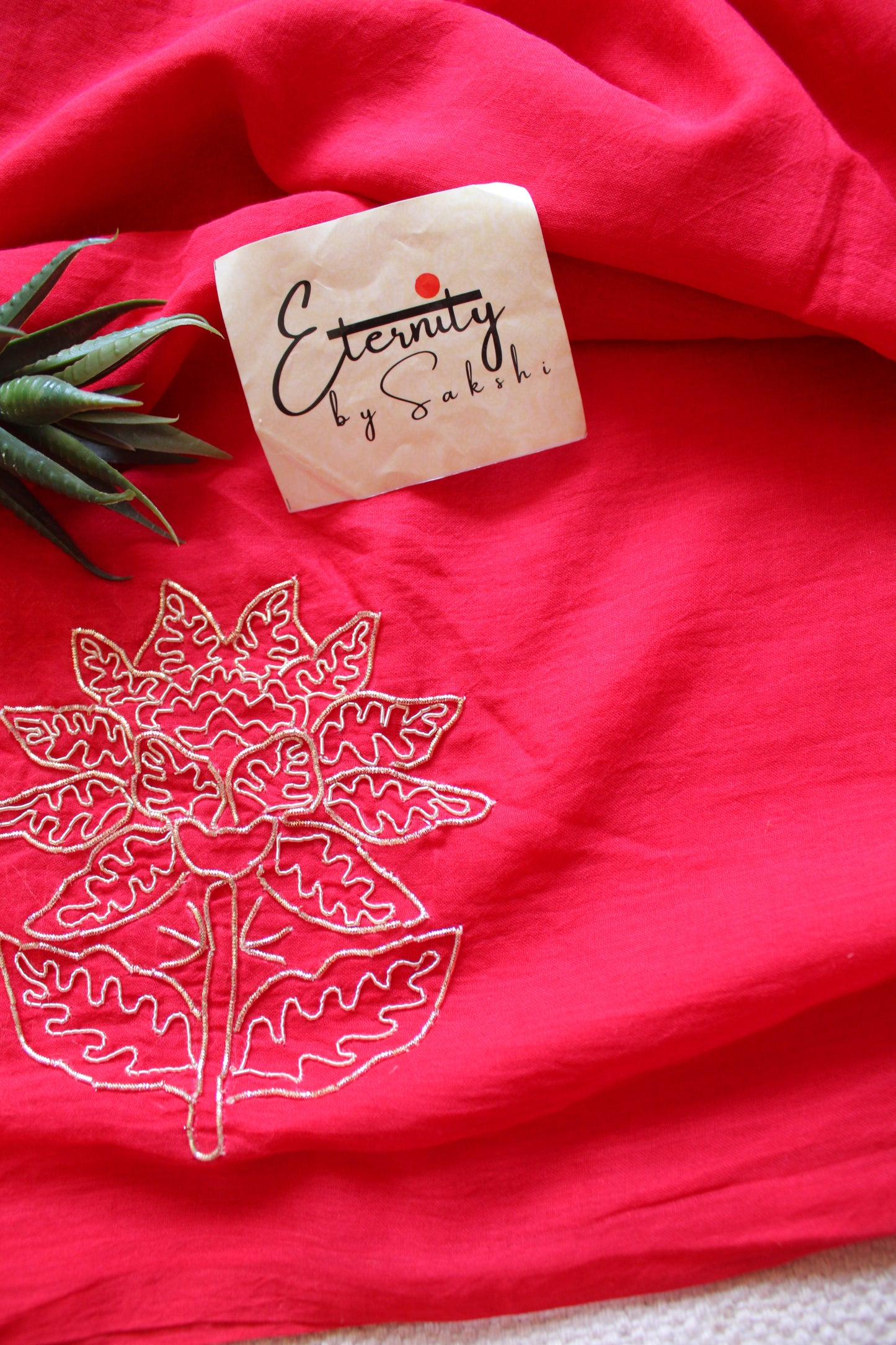 Surkh Elegance Handwork Saree