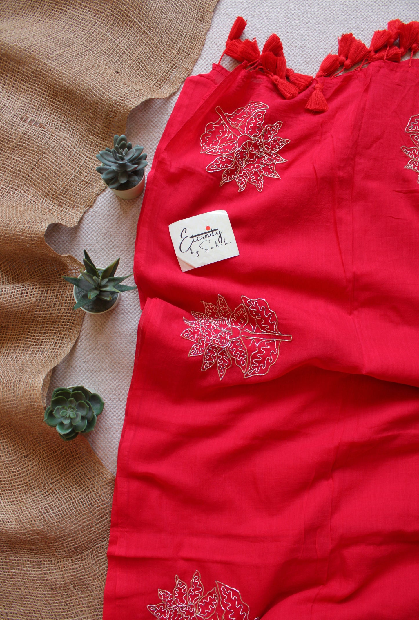 Surkh Elegance Handwork Saree