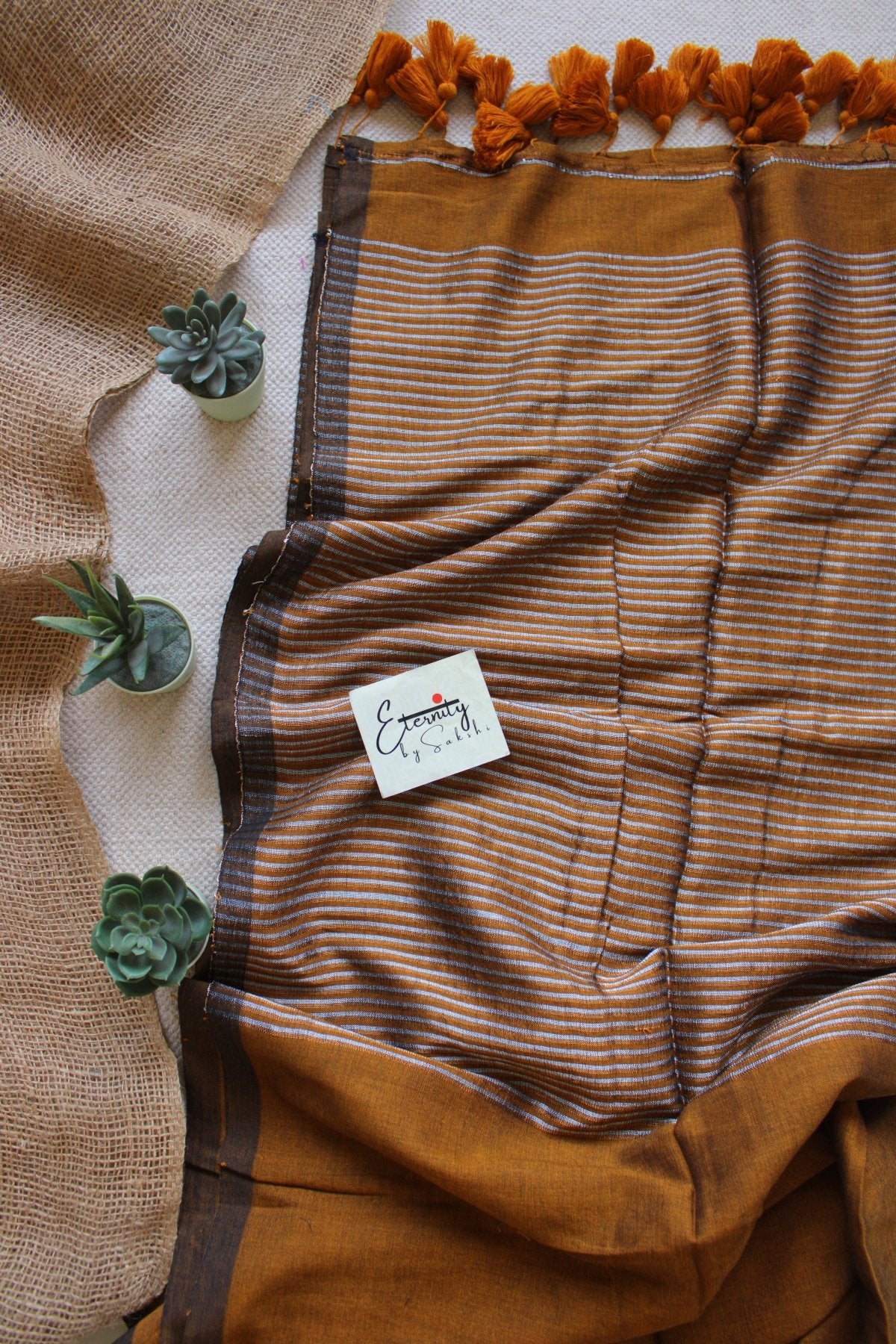 Mustard Ramya Saree - Eternity by Sakshi